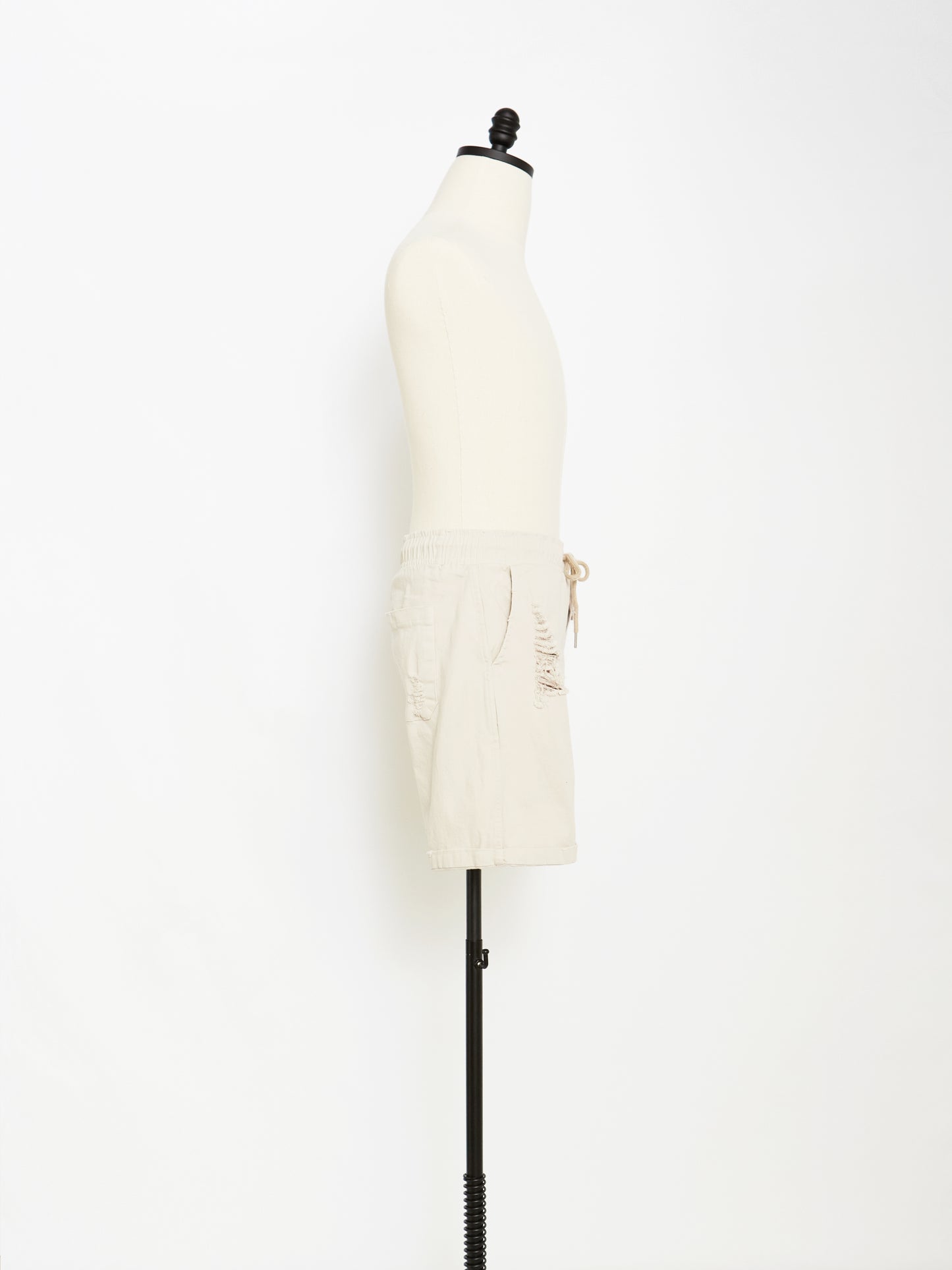 The Distressed Shorts (Beige)