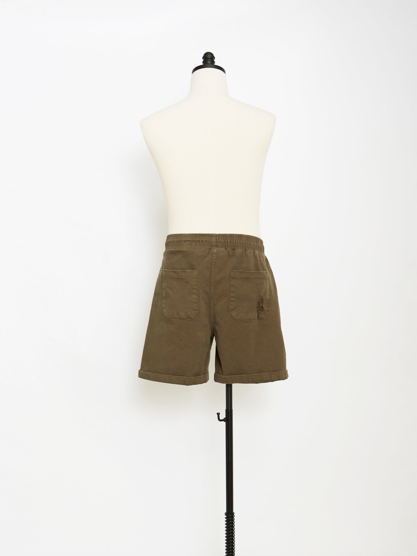 The Distressed Shorts (Khaki)