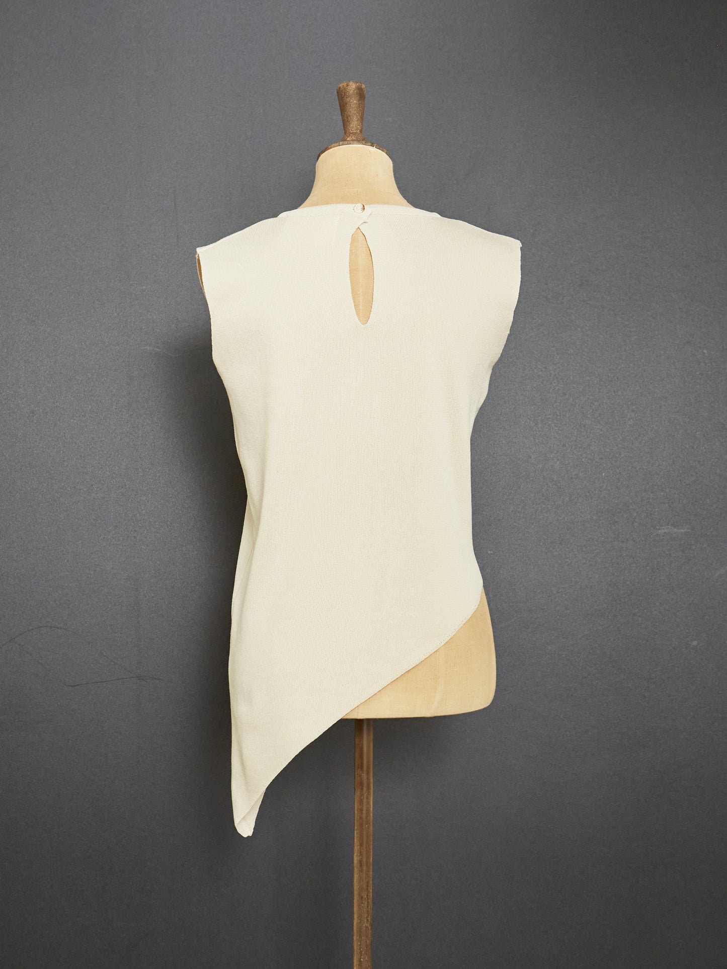 Unbalanced Viscose Top (Ivory)