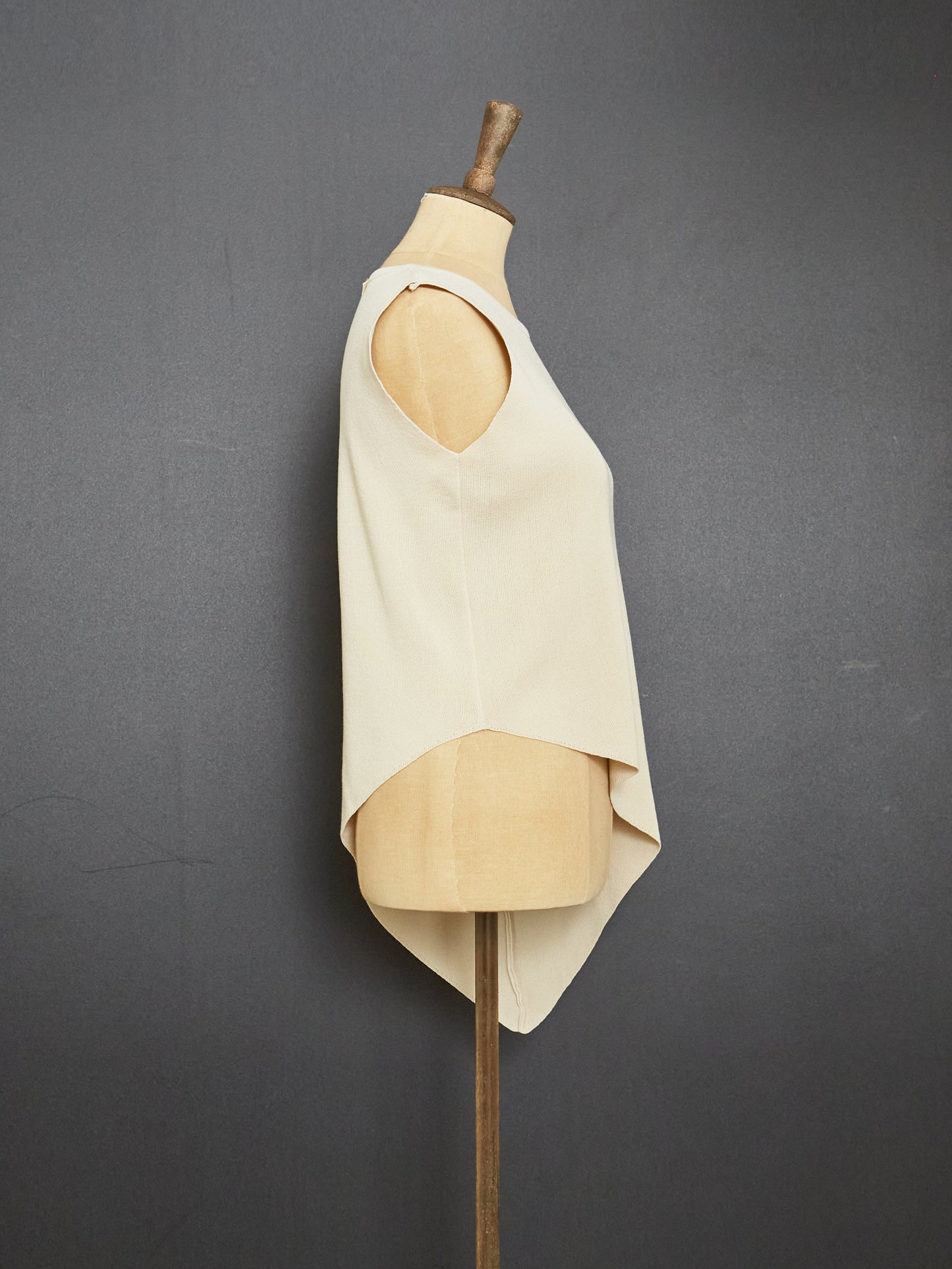 Unbalanced Viscose Top (Ivory)