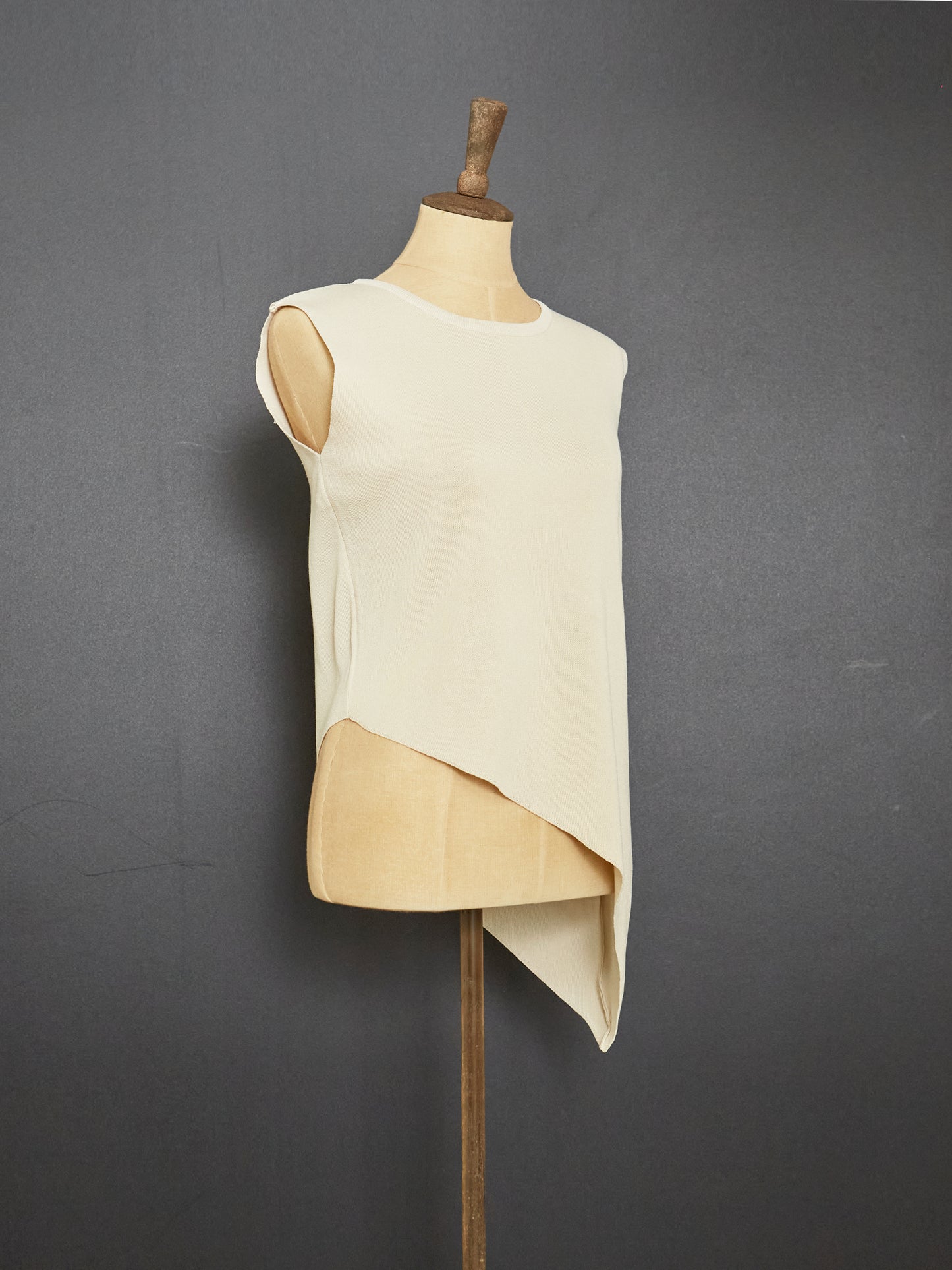 Unbalanced Viscose Top (Ivory)