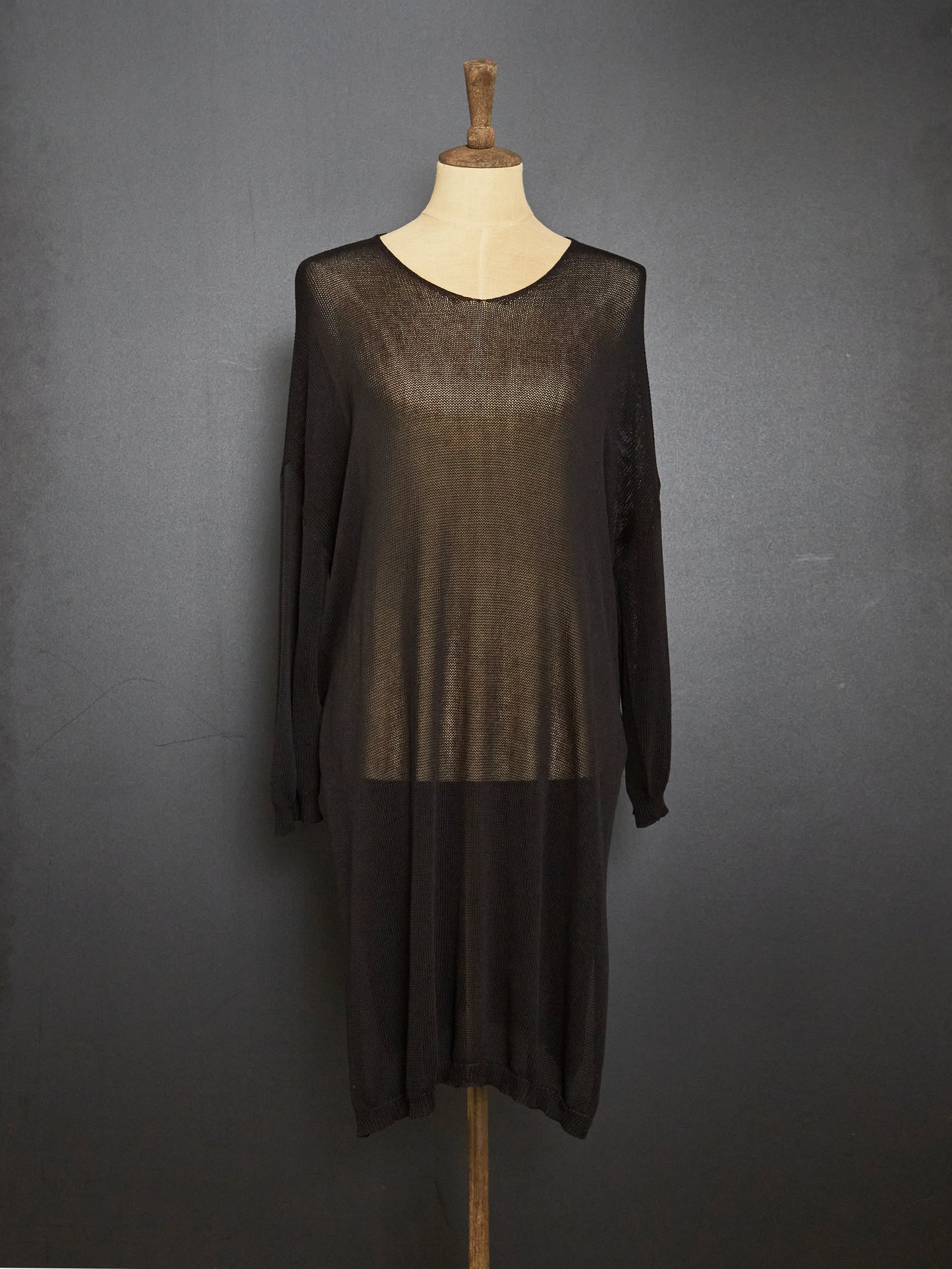 Long Knit Top (Black)