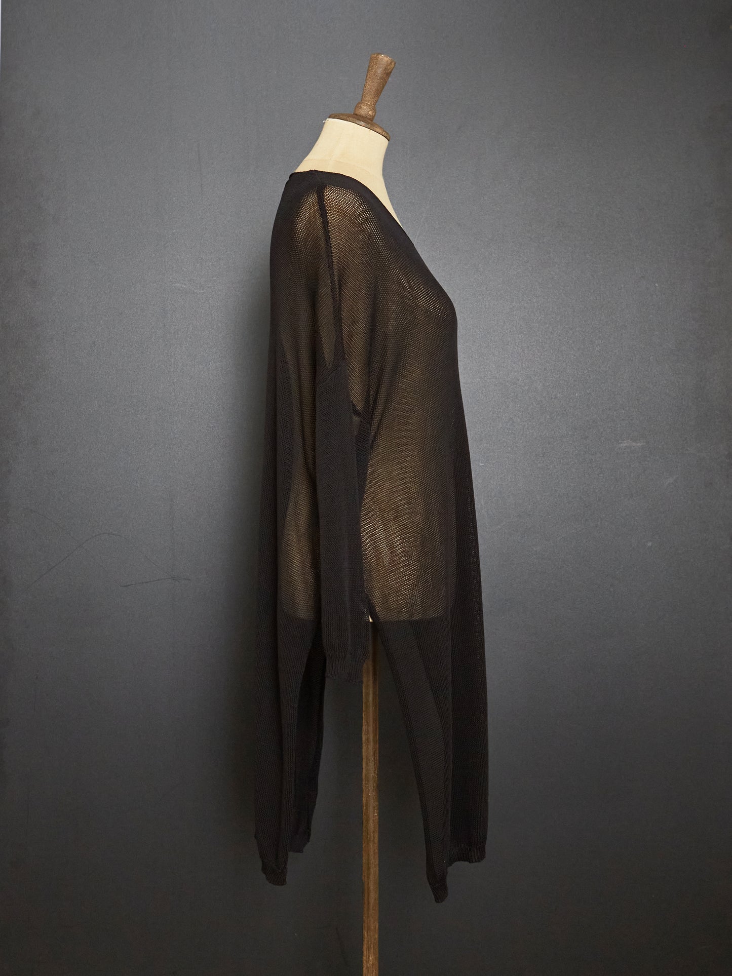 Long Knit Top (Black)