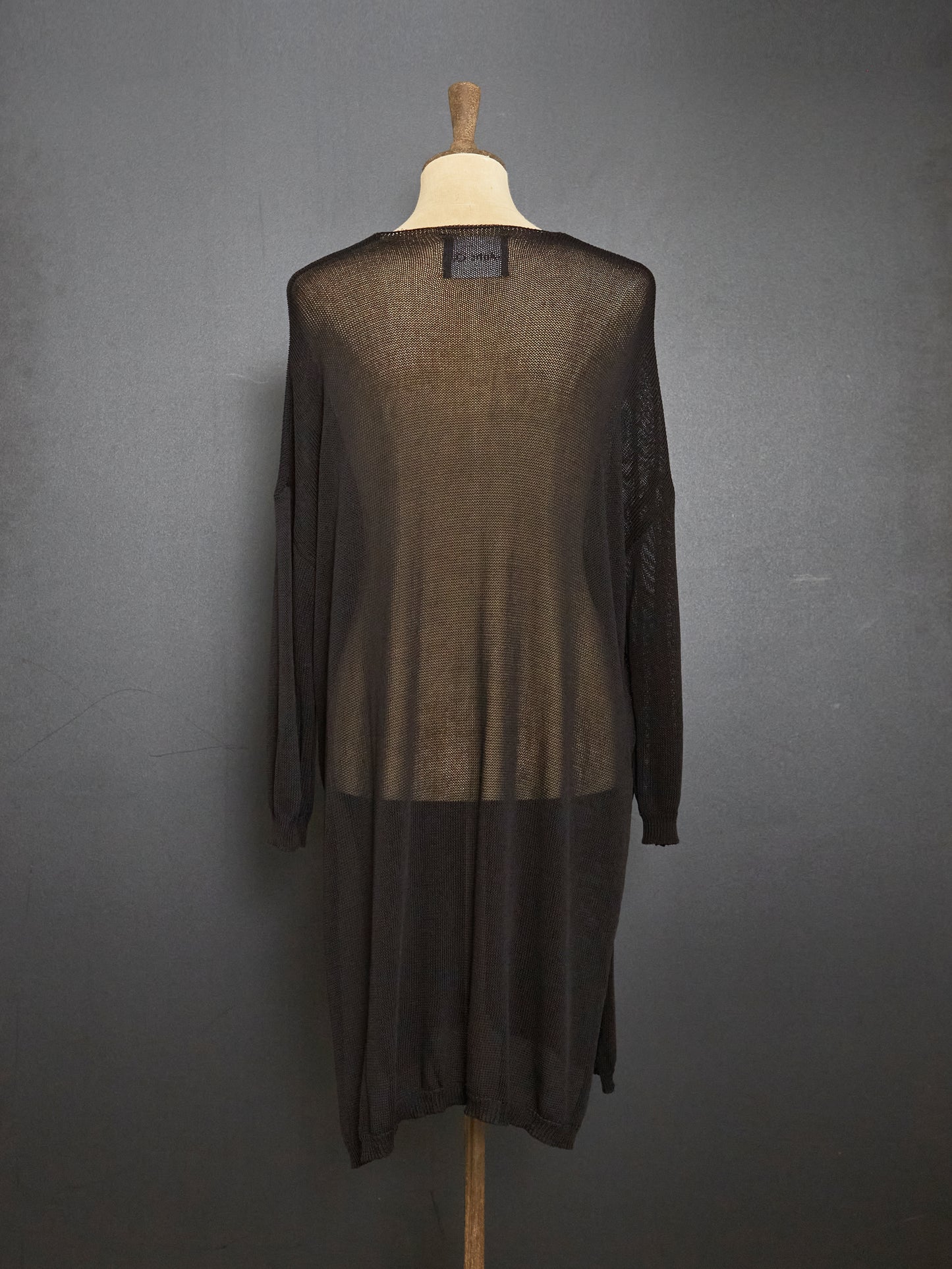 Long Knit Top (Black)