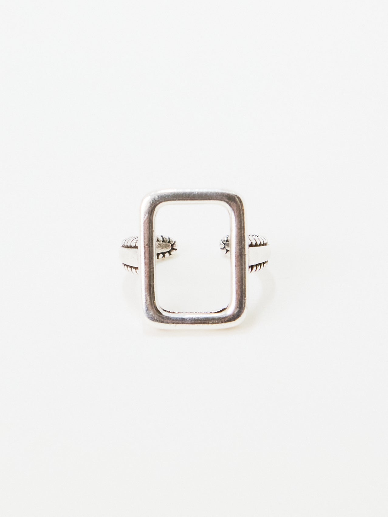 Square Silver Ring