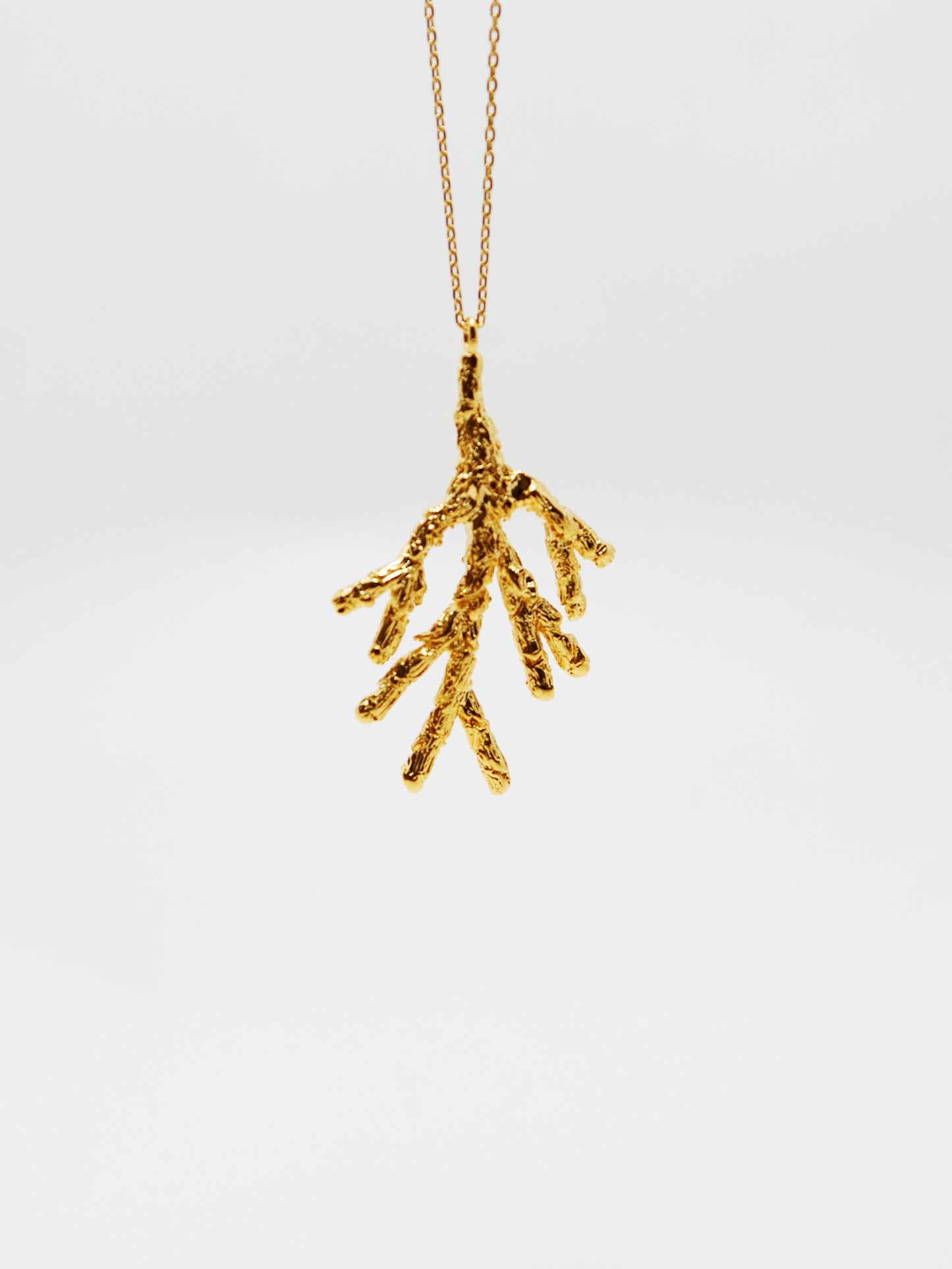 Gold tree necklace