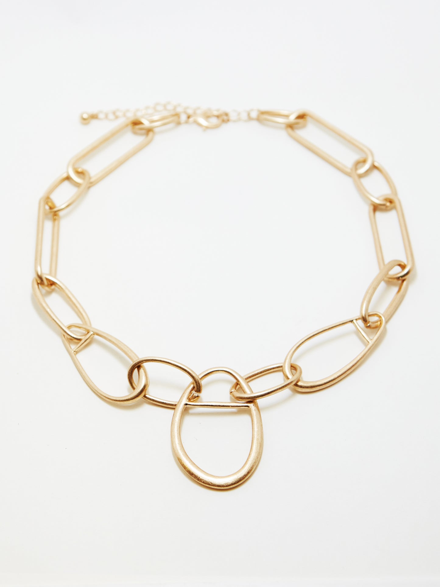 Matte chain necklace (gold)