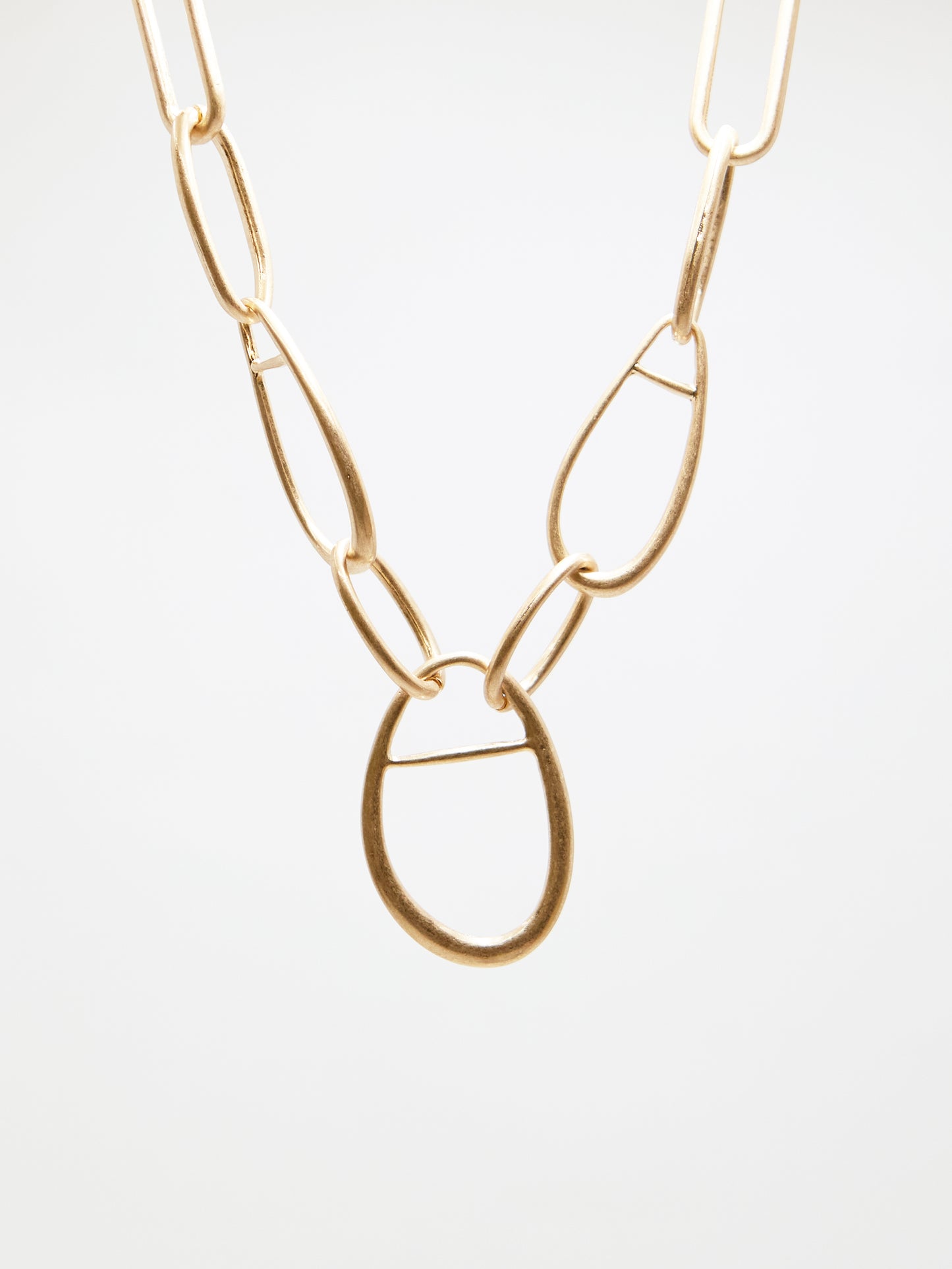 Matte chain necklace (gold)