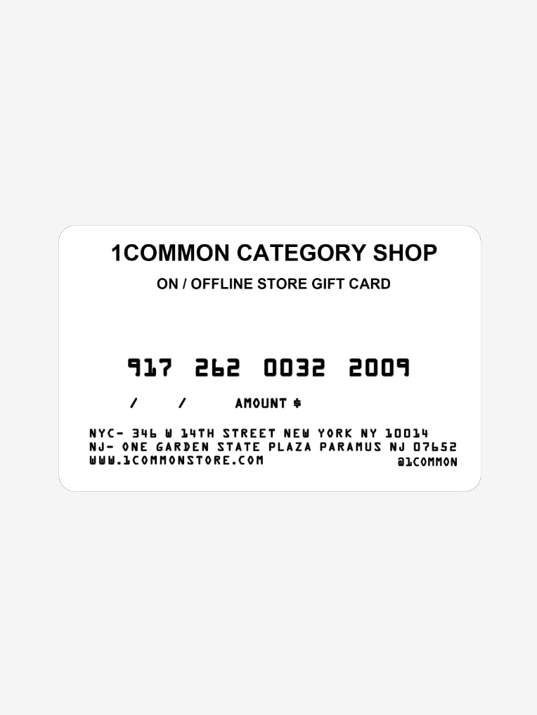1 Common Category Shop Gift Card