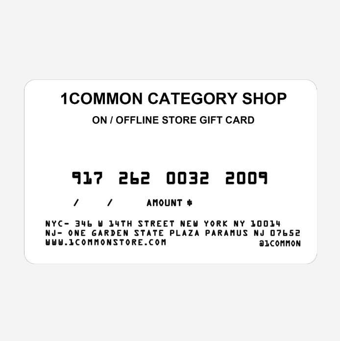1 Common Category Shop Gift Card