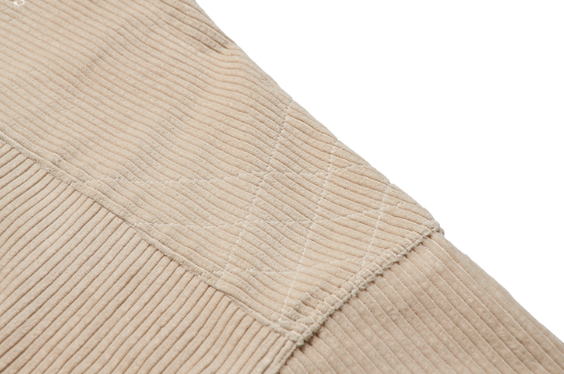 VINTAGE CASUAL CORDUROY ROBE - IVORY (M/L)