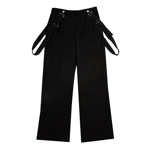 Printing Bib Pants (Black)