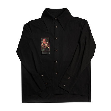 Long Sleeve Printing Shirt (Black)