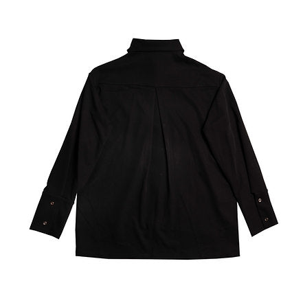 Long Sleeve Printing Shirt (Black)