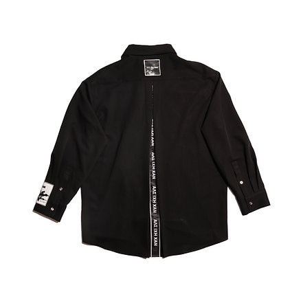 Long Sleeve Printing Shirt (Black)