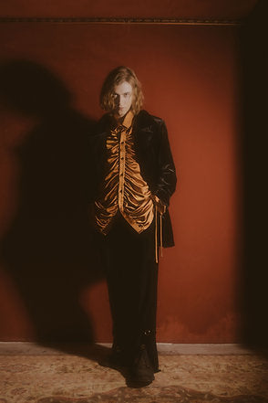 Classic Velvet Blazer (Black)