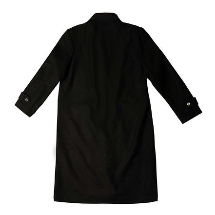 Double-breasted Patch Blazer (Black)