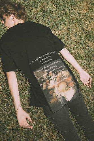 Back applique T-shirt