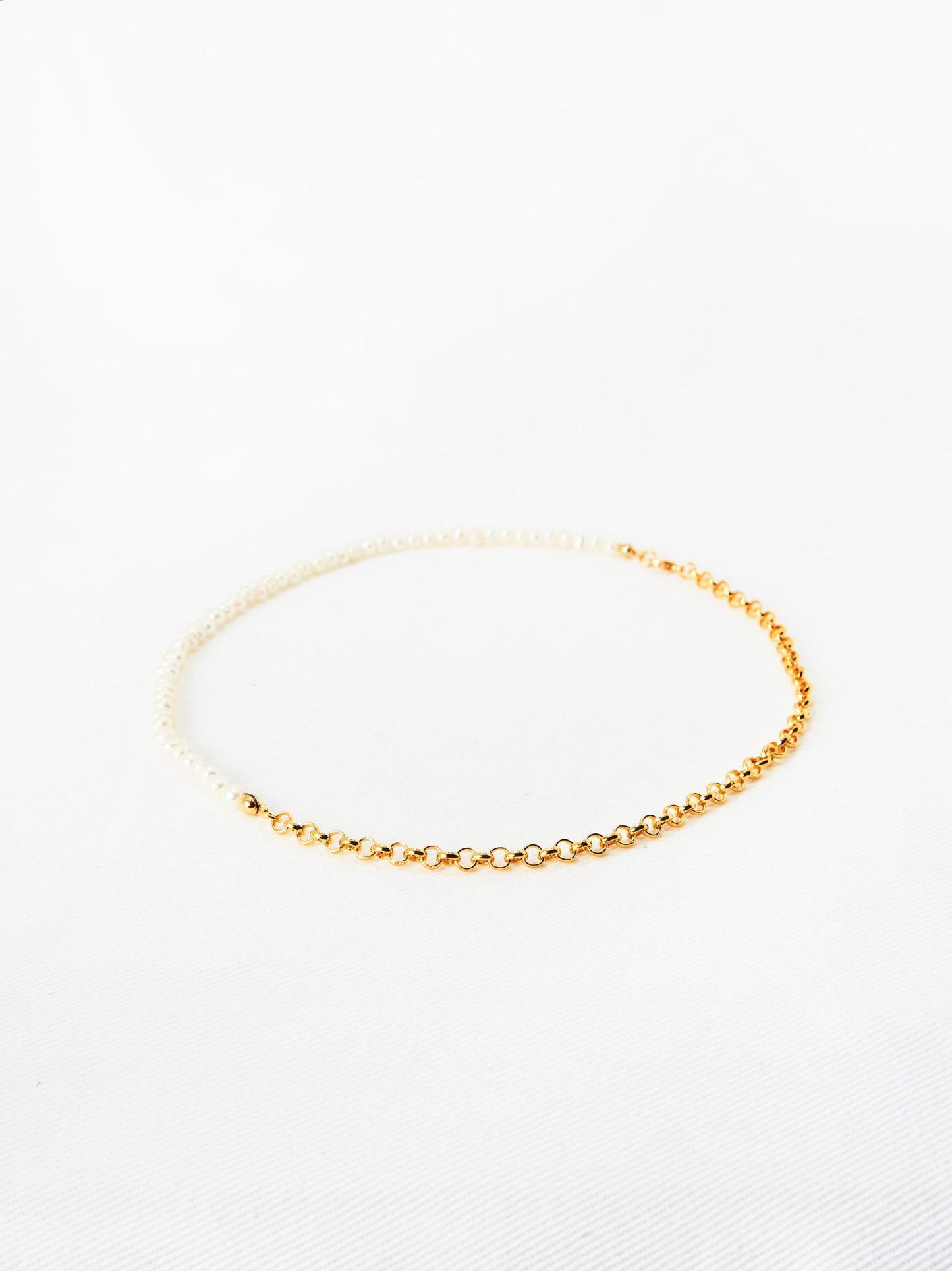 Half Half Pearl Necklace