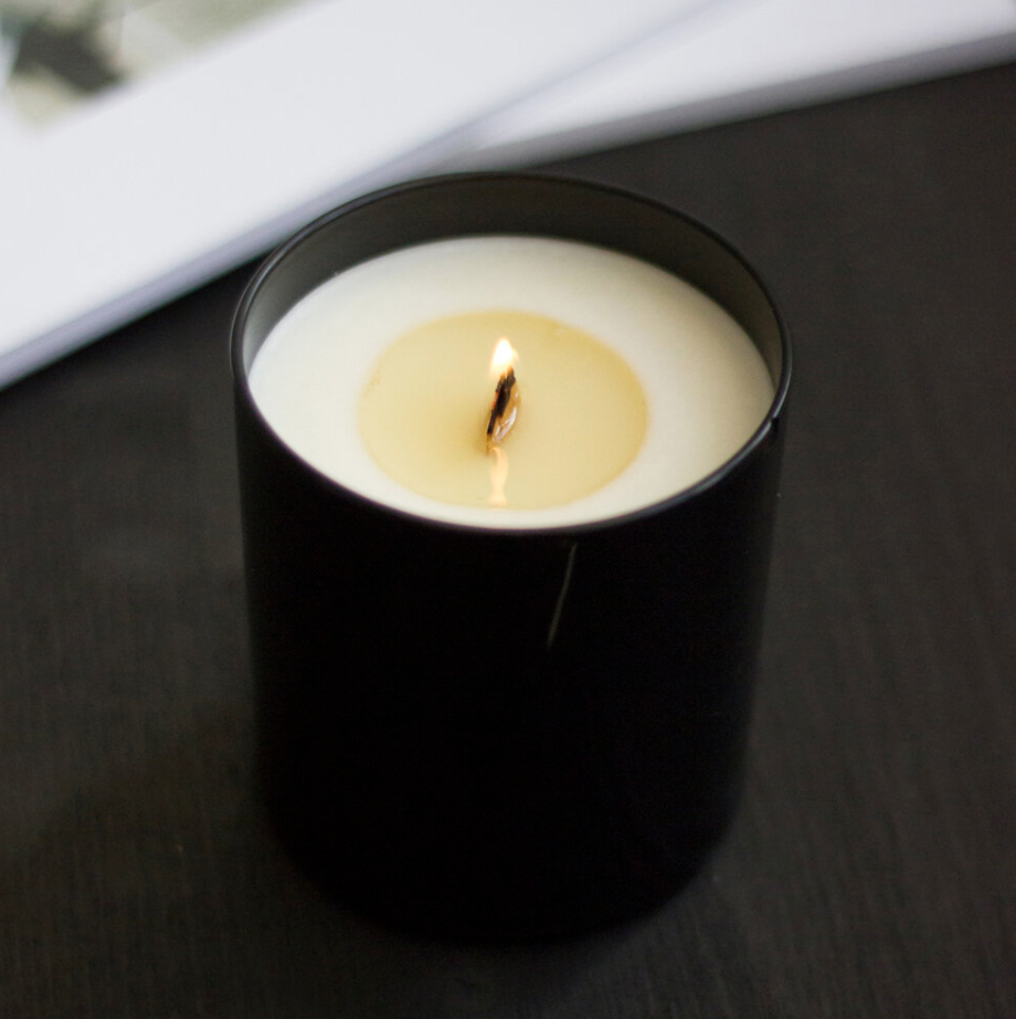 green tea + lemongrass tumbler candle