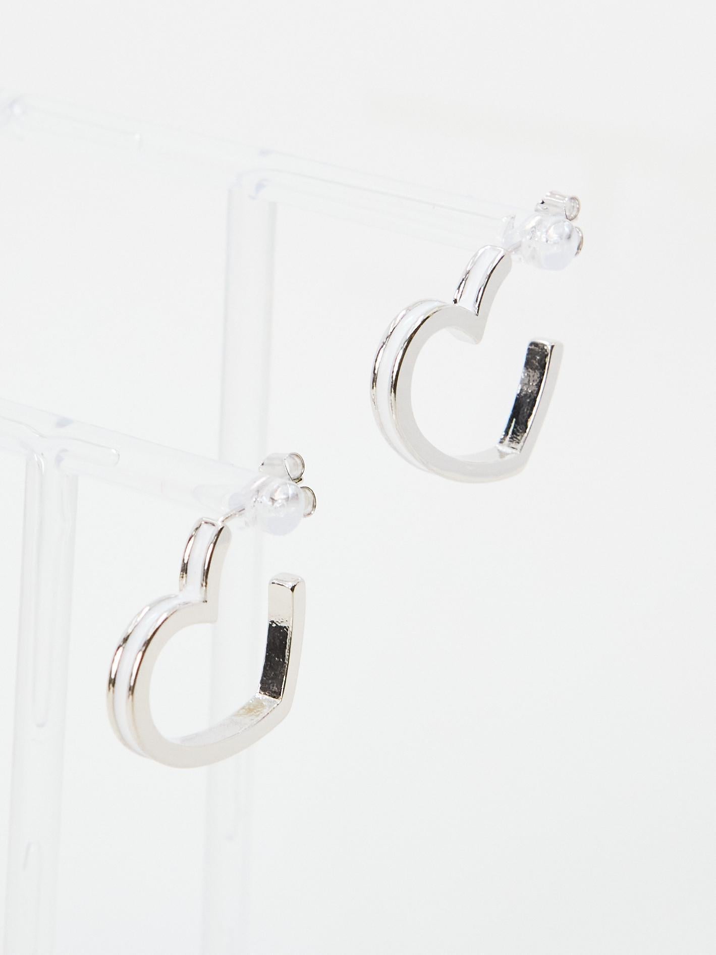 Heart Frame Earrings (2colors)