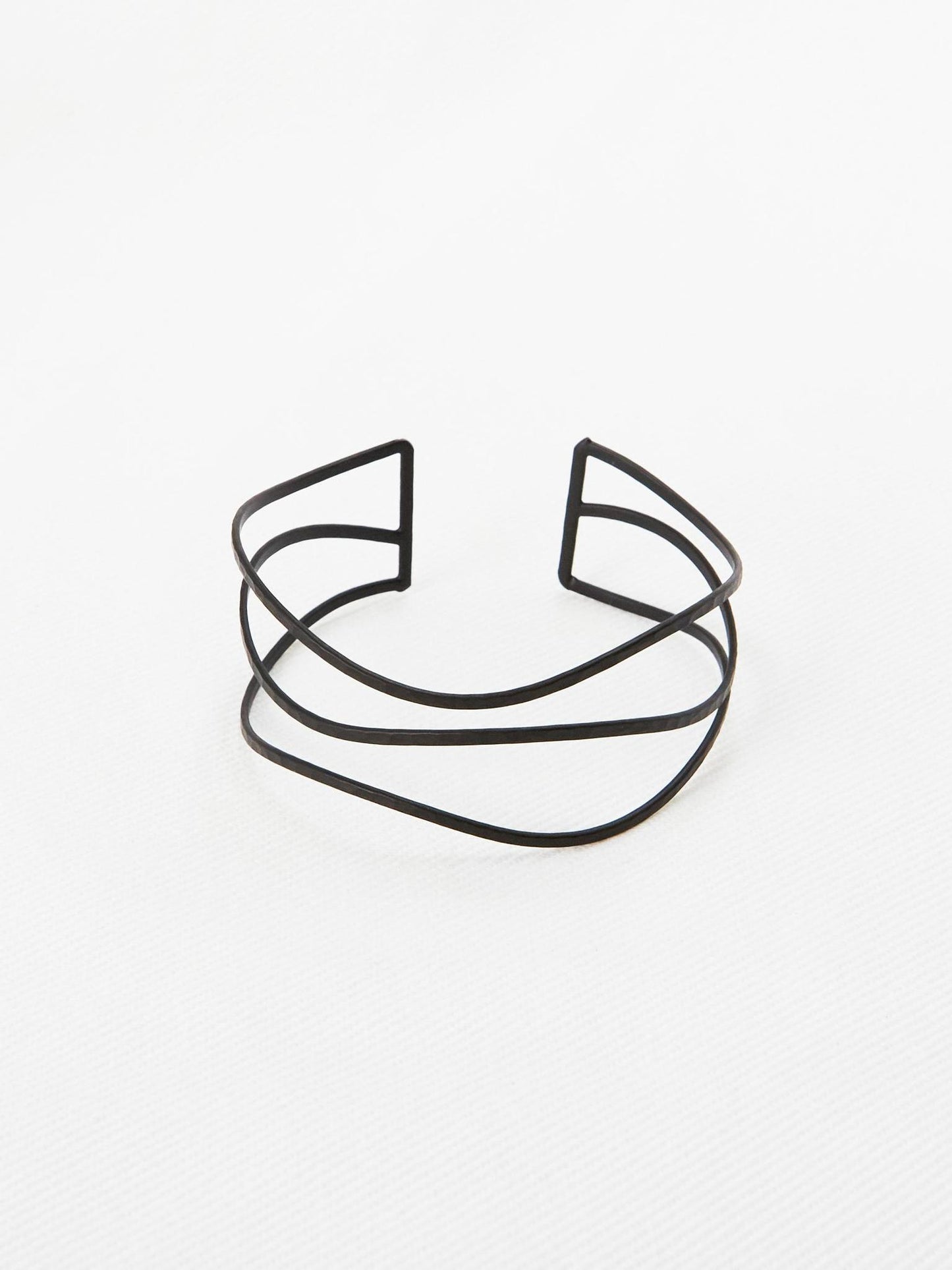 Wavy Lined Cuff Bracelet