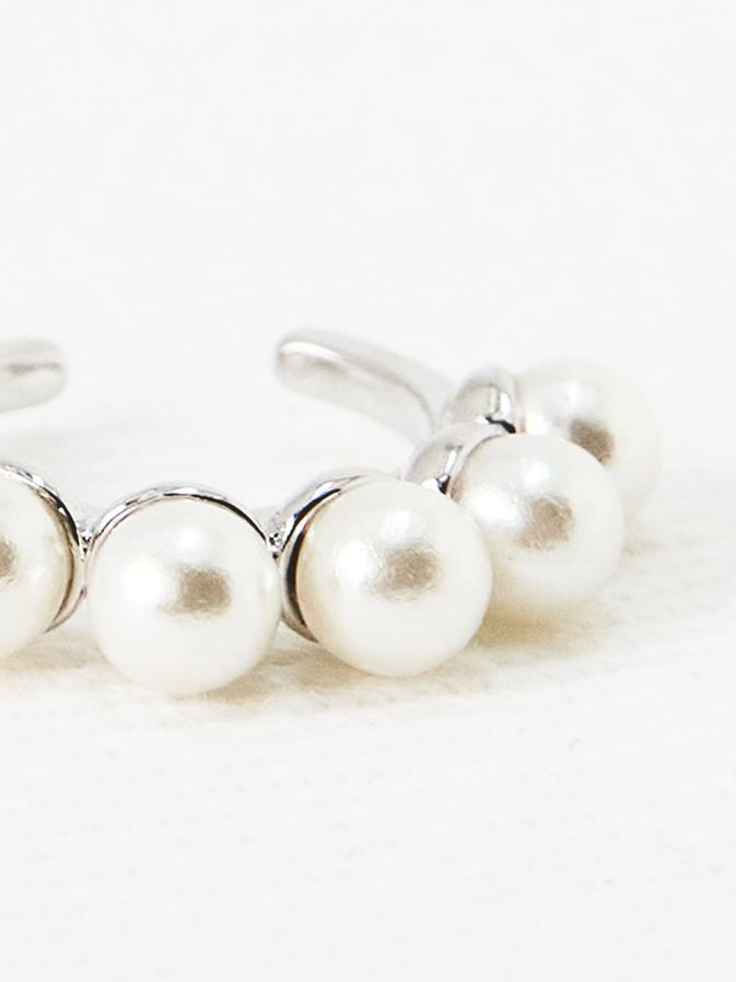 Crown Pearl Ear Cuff (2 Color)