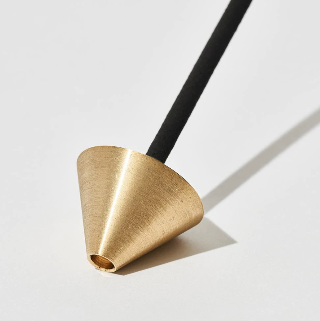 Acorn Brass Incense Holder