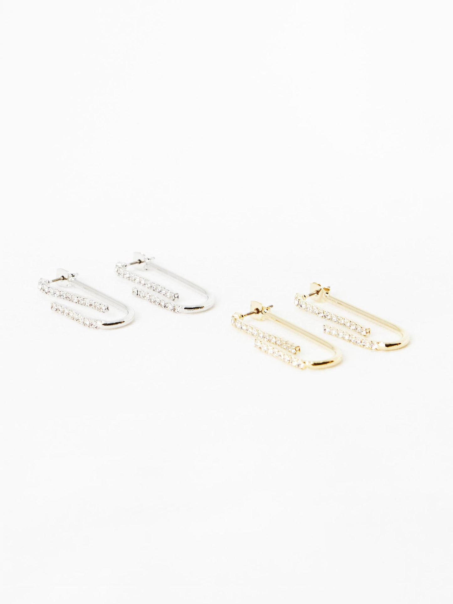 Cubic U Stud Earring