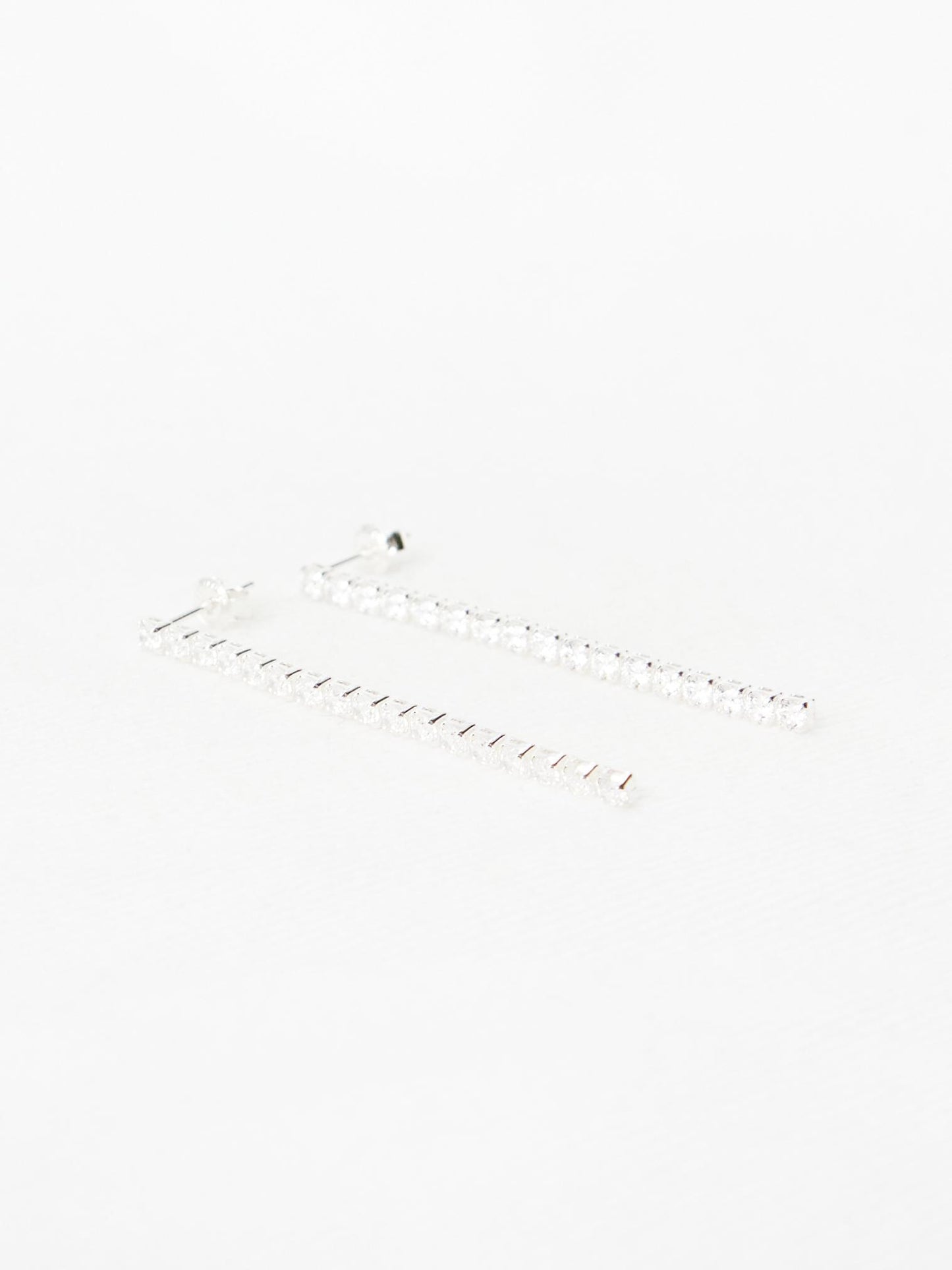 Silver Long Drop Earrings