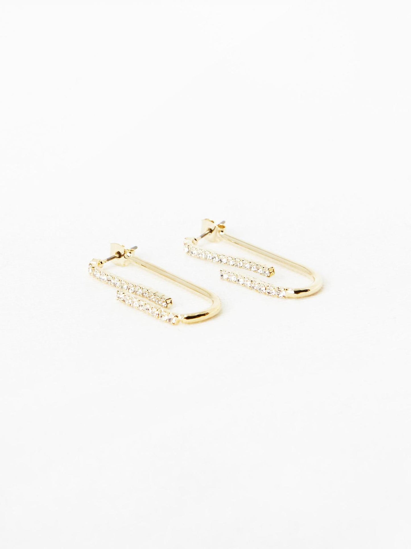 Cubic U Stud Earring