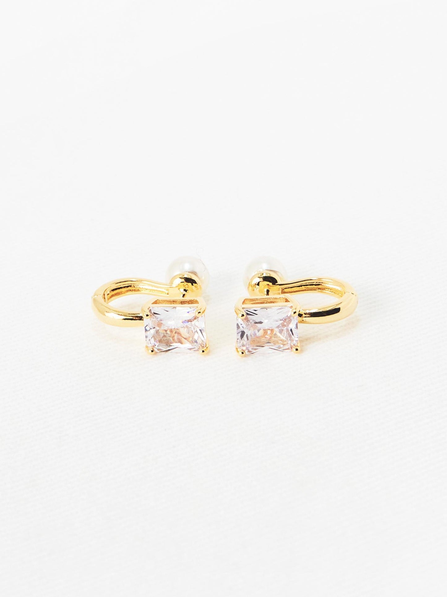 Diamond Pearl Earring