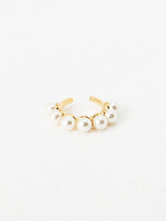 Crown Pearl Ear Cuff (2 Color)