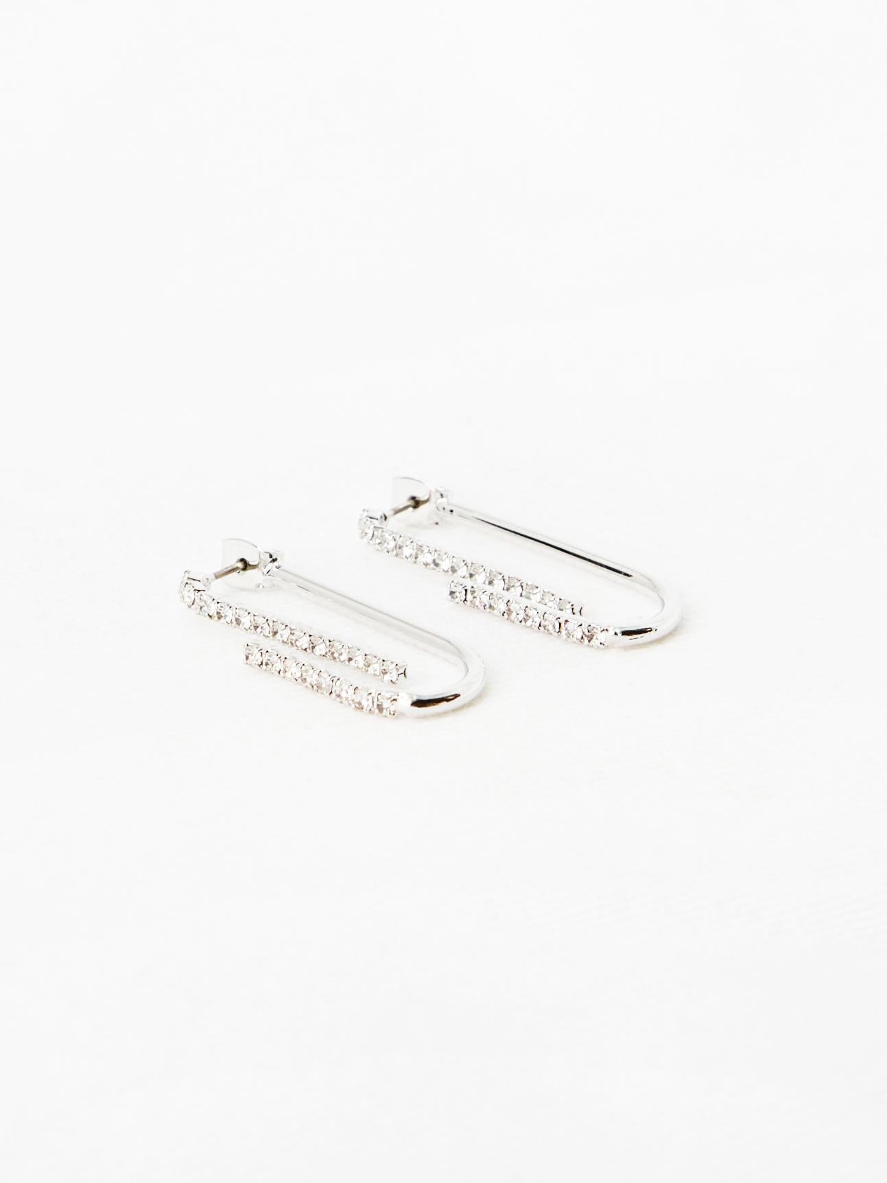 Cubic U Stud Earring