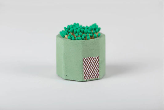 Tenn Prairie Matcha Match Holder w/ Striker and Green Matches
