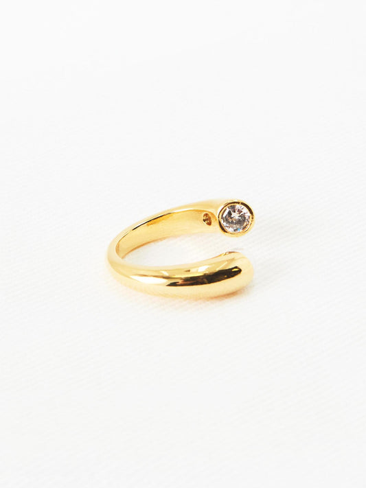 Spiral Pearl Ring (2color)