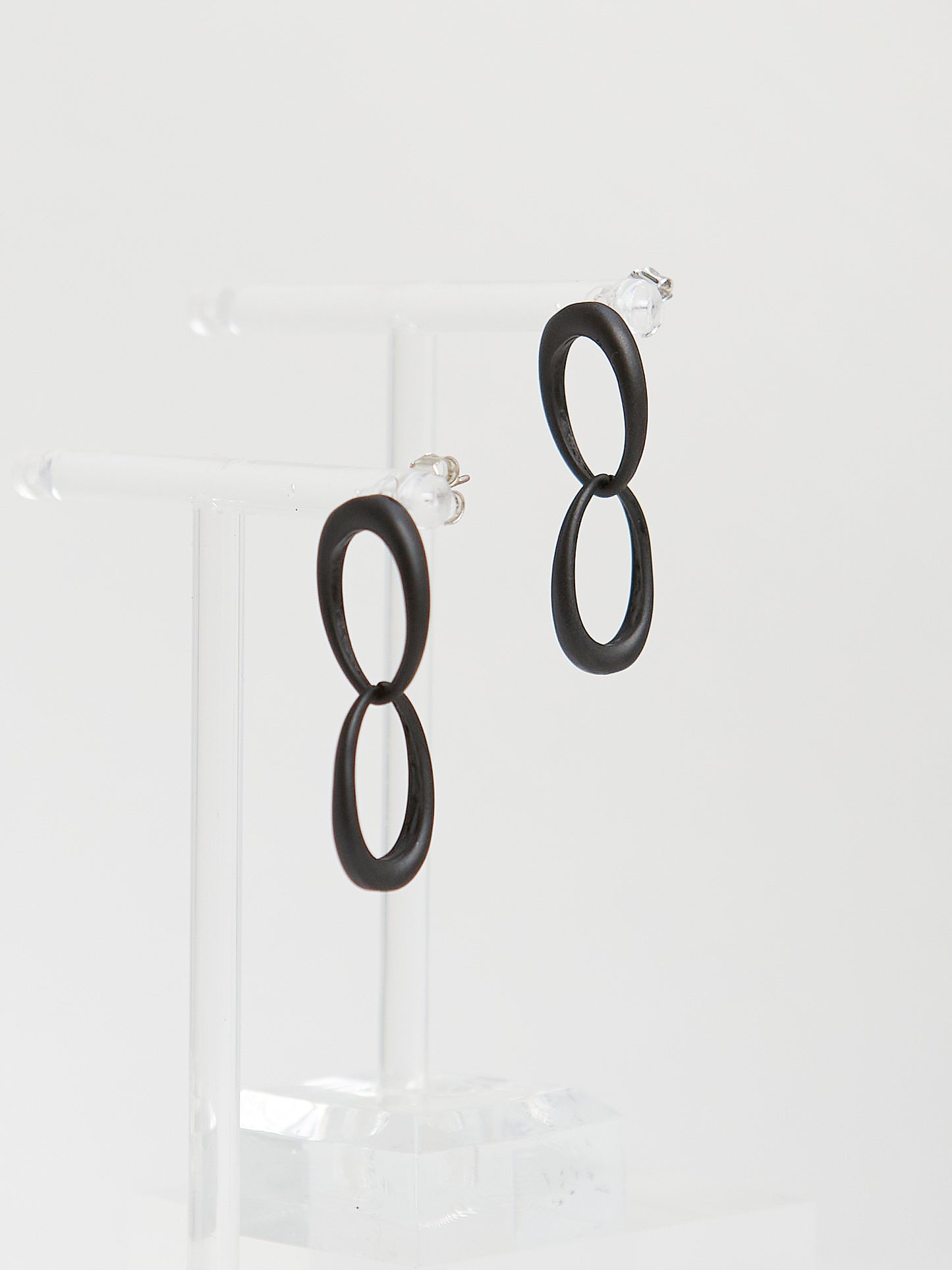 Black Loop Earrings