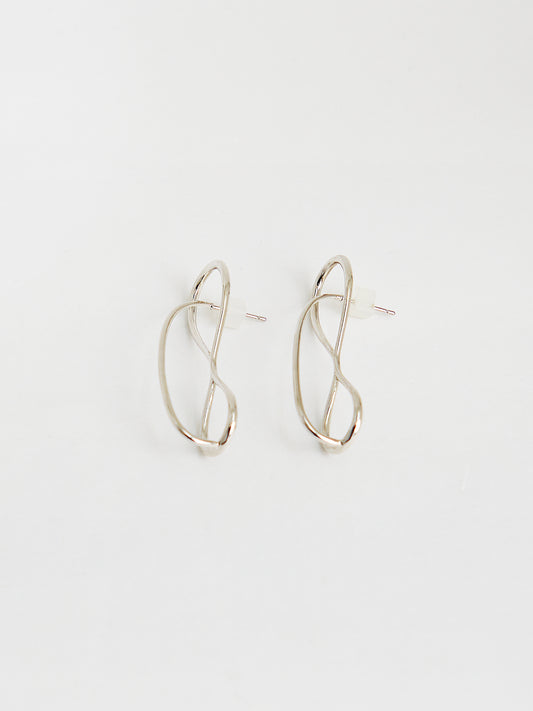 Drop Threader Earrings (Silver)