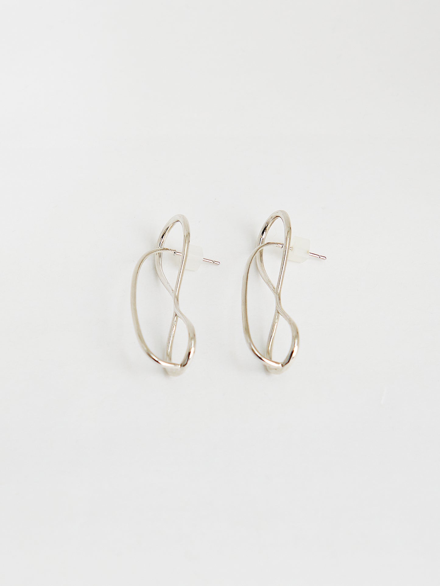 Drop Threader Earrings (Silver)