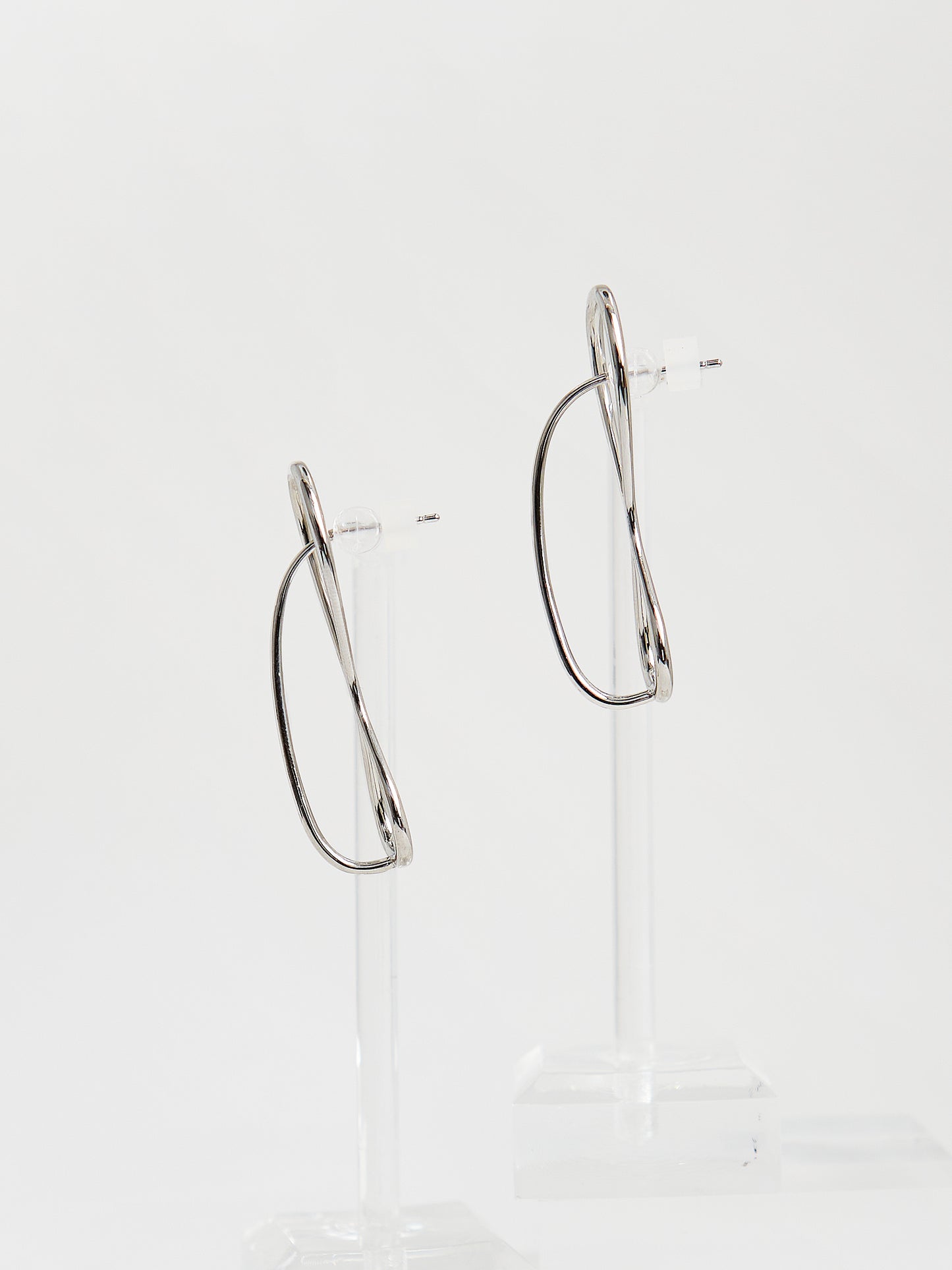 Drop Threader Earrings (Silver)