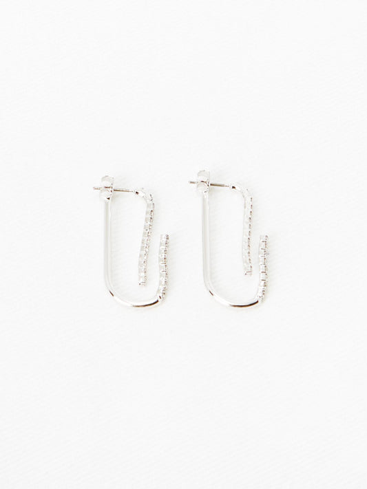 Cubic U Stud Earring