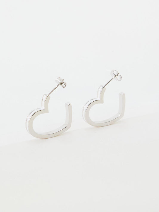 Heart Frame Earrings (2colors)