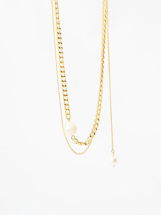 Layered Pearl Necklace