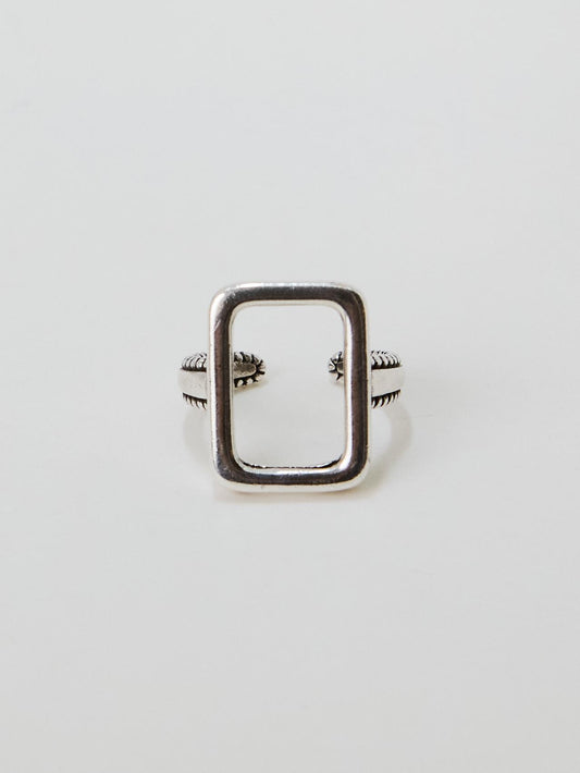 Square Silver Ring