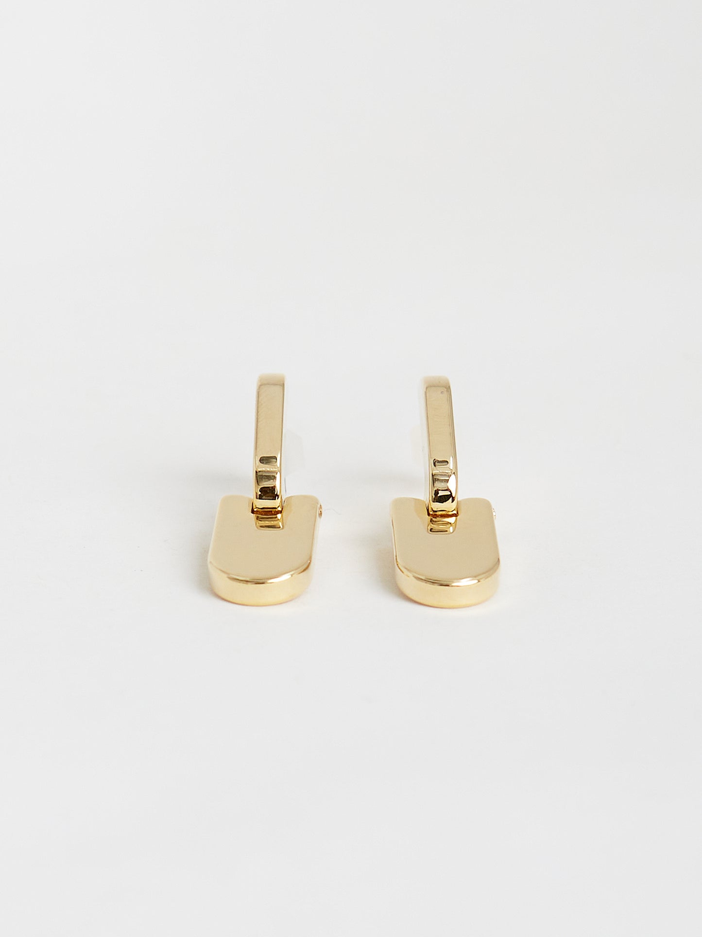 Plate Drop Earrings (Gold)
