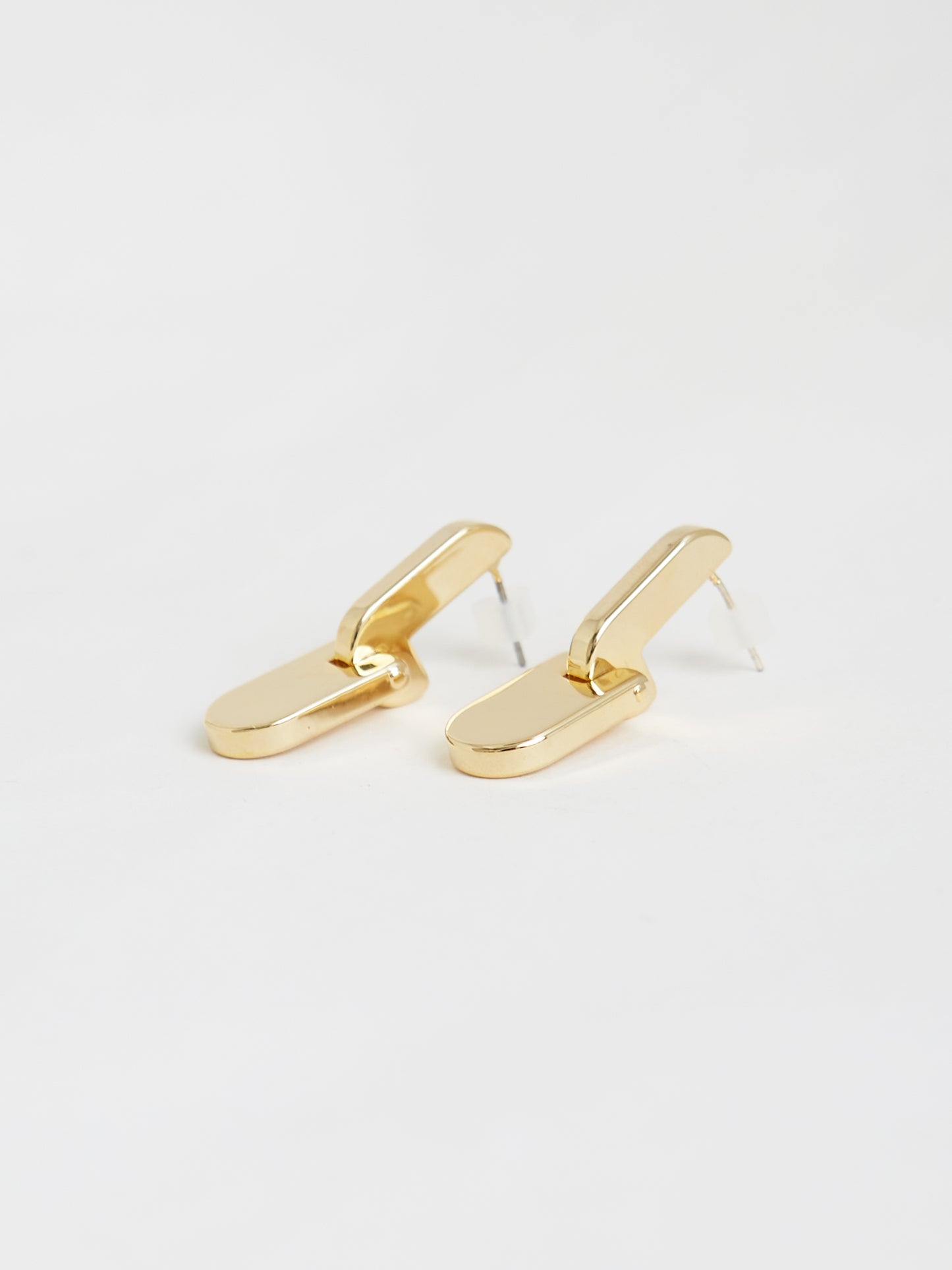 Plate Drop Earrings (Gold)