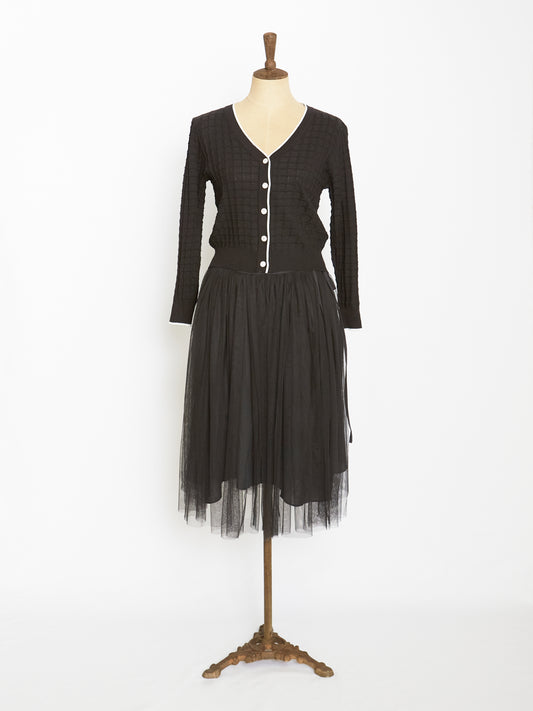 Cotton Cardigan (Black)