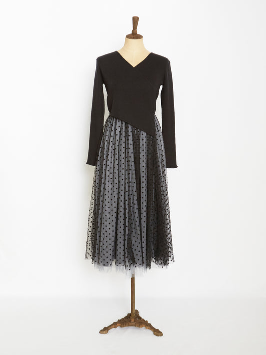 Tulle polka dot dress