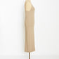 Knit slip dress (Beige)