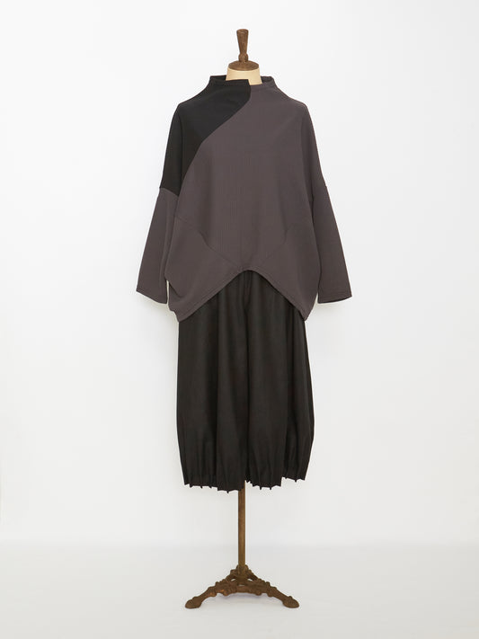 The Pleated Top (Grey)